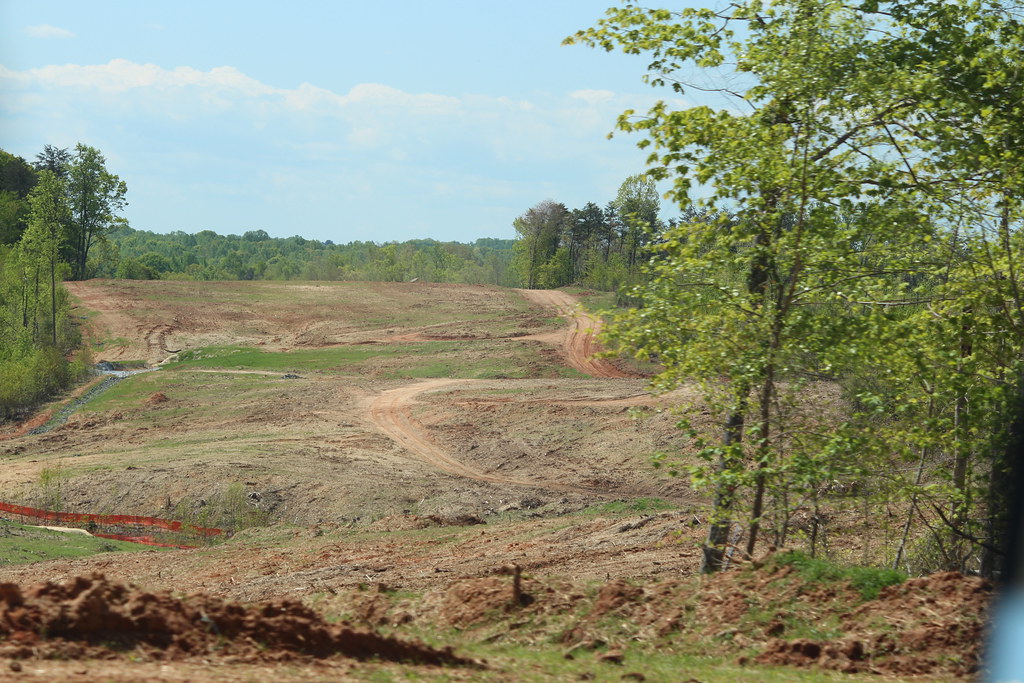 Earthworks and site formation across a cleared development site